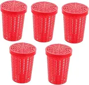 POPETPOP Bait Trap Fishing Lures Fishing Lure Cage Outdoor Fishing Gear Plastic Lure Cage Bait Thrower Device Fishing Cage Supplies Fishing Bait Cage Bait Thrower Cage Red