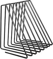 Book Stand, Innovative Desktop Flexible Folding Metal Bookend Book Stand Holder Organizer Decorative Plate Holder for Artwork Metal Plate Display Easel for Home Decoration (Black)