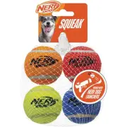 Nerf Dog 2.5 In. Squeak Tennis Ball (4-Pack) 8551 Nerf Dog 8551 Thermoplastic