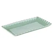 Ashdene Parisienne Pearl Rectangular 25.5x14.5cm Platter - Aquamarine