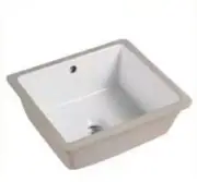 New Undermount Ceramic Basin Cube Design 390*330 mm Matte White Black Matte Pink