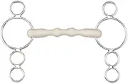 Happy Mouth 3-Ring Shaped Mullen Mouth Gag Horse Bits, 5.5