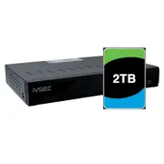 Ivsec Nr004Xa Nvr 4 Channels 8Mp 4 X Poe Ports 1 Bay H265 4K Hdmi 2Tb Installed