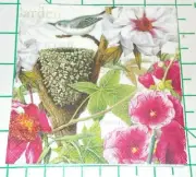 Two Decorative Cocktail Napkins for Decoupage "Petals"
