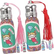 CALLARON 6 pcs Travel Perfume Bottles Durable Empty Roller Bottles for Essential Oils Fragrances Refillable Containers Leak Resistant Design for Easy Carrying Random Color