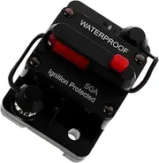 TINEASUR Boat Audio System Protection Car Rv Yacht Circuit Breaker Waterproof Dc Ac Breaker Switch Resettable Amp Block