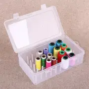 Sewing Thread Storage Box 42 Pieces Spools Bobbin Carrying Case Holder .pi