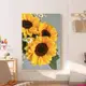 油畫-向日葵太陽花diy數字油畫填充油彩畫手工減壓客廳玄關裝飾丙烯畫