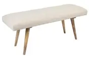 Celeste Beige Upholstered Bench Seat