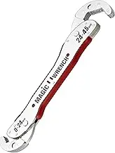 Multi-Function Magic Wrench Universal Adjustable auto-ratcheting Works as Reversible Ratchet pop Socket Combination & Pipe Monkey Spanner SAE Crescent nut Gear-Wrench Set for Craftsman & Plumbers