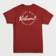Volcom Creative Spirit Skateboard SS T-Shirt Tee Red M Men's NWT Streetwear