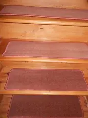 13 STEP 9" x 30" + Landing 27" x 30" Stair Treads WOVEN TUFTED CARPET.