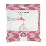 NEW Brabantia Bin Liner Code V 2-3L Pack 40pce