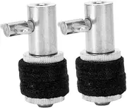Abaodam 2pcs Metal -hat Clutch for Jazz Drum and Percussion Instrument Parts Lightweight Replacement Hat Cymbal Stand and Easy to Use Black