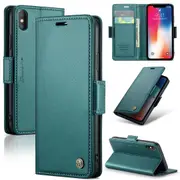CaseMe iPhone X / Xs Folio Wallet Case Cover Apple Side Closure iPhoneX [Teal Green]