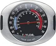 Taylor TYPTHFRIDGESS Pro Freezer and Fridge Thermometer, Stainless Steel, Blue