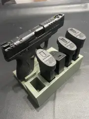 Smith And Wesson Shield Plus Gun Stand And Magazine Holder Color: Olive Green