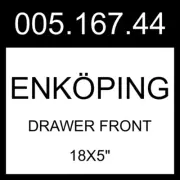 IKEA ENKOPING ENKÖPING Drawer Front Brown Walnut Effect 18x5" 005.167.44