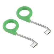 0.07" Ring Barking Cutter, 2Pcs Steel Non-slip Tree Girdling Scissors, Green