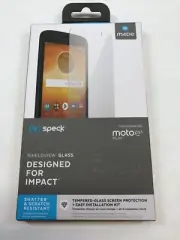 Speck Moto E5 Play ShieldView Glass Screen Protector Fast Free Shipping