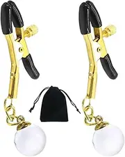 2PCS Nipple Weights Non Piercing Breast Clamps Sex Adjustable Nipple Clip for Pressure Pendant Nipple Clamp Body Clamps Non Piercing