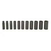 John Deere OEM 1/2-inch Drive 11 Piece SAE Socket Set - TY24363