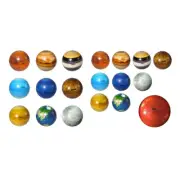 9/10pcs Space Theme Bouncy Balls Stress Relief Moon Solar System for Kids