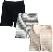 [EISHOW] 3 Pack Unisex Baby Shorts Cotton Blend Summer Bloomers Under Dress Pants for Toddlers Infant Girls Boys 0-18 Months