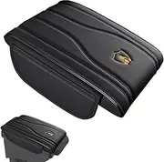 Scratch-Resistant Armrest, Storage Pockets Cushion, Comfortable Car Cushion, Armrest Cover, Anti-Scratch Auto Armrest Box Cover With Storage Pockets For Most Car Models