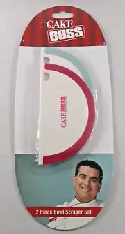 Cake Boss Bowl Scraper (2 Piece Set) NEW TLC 2013