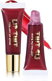 DAGEDA Lip Stain Peel Off, Non-sticky, Transfer-proof Tattoo Lip Tint Stain, Waterproof and Long-lasting Peel Off Lip Tint, Lip Gloss Peel Off with Matte Finish (02)