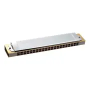 TOMBO 1521C Harmonica C Key Silver Wood Body Tremolo New