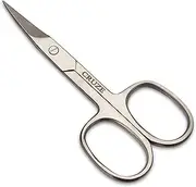 CRUZE Nail Scissors – Cuticle Extra Fine Curved Scissors for Manicure, Eyelashes, Eyebrow, Toenail, Finger Nail, Nose Hair – Nail Tip Scissor for Grooming – Tijera