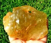 Libyan Desert Glass Meteorite Tektite impact specimen( 2030 crt) Natural Hole