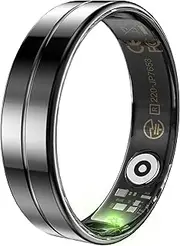 Smart Ring Ultra Thin Fitness Ring Heart Rate Monitor Sleep Ring Health Tracker Step Counter Ring Exercise Record Camera Control Pedometer Smart Rings for Android & iOS Phone