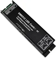 Artudatech DMX512 Decoder Controller LED RGB DMX512 Decoder Controller DC12-24V 4x4A 16A 4 Channel Digital PWM Dimmer