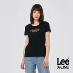 LEE 彩色文字X-LINE短袖T恤 女 X-LINE 幻影黑LL220026K11