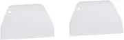 OFFSCH 4PCS Plastic Cake Scraper Food Grade Decorating Tools for Cake Making Smoothing Easy to Clean Reusable Baking Accessories