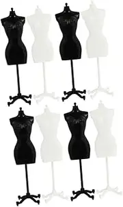 SUPVOX 8Pcs Mannequin Rack Doll Dress Support Holder for Displaying Clothes for Decorating Houses and