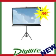 Brateck Standard Portable Tripod Projection Screen -100 ' 4:3 Viewing Size(WxH)