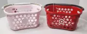 Target Mini Toy Shopping Basket Lot/Bundle w/ Basket & Toy Phone - Red And Pink