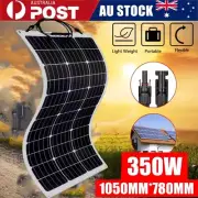 12V 350W Flexible Solar Panel Mono Caravan Camping Home Power Battery Charging
