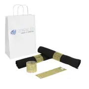 200 Gold Rhinestone Napkin Rings - 8 Row Reusable Fasteners
