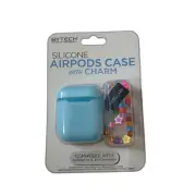 Silicone Airpods Case With Charm 1st & 2nd Generation Compatible NEW In Package