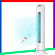 Oscillating Bladeless Tower Fan with Remote, Quiet Cooling Portable