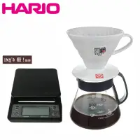 在飛比找momo購物網優惠-【HARIO】V60 1-4人份有田燒陶瓷濾杯+Inga 咖