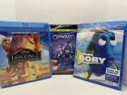 3 DVD blue ray / Finding Dory/lion King 2/onward