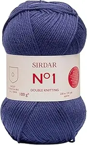 [Sirdar] No.1 DK Double Knitting, Deep Navy (217), 100 g, Yarn, Dark Navy, 18 x 8.5 x 7 cm, 230