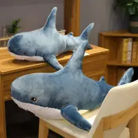 在飛比找momo購物網優惠-【Life365】鯊魚抱枕 大鯊魚娃娃 鯊魚玩偶 鯊魚吊飾 