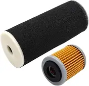 Motorcycle Air Filter & Oil Filter & Spark Plug For Wolverine 350 YFM350 Warrior 350 Raptor 350 Raptor 350 1UY1344(Set-1)